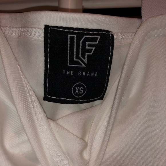 white and pink LF the brand square neck tank - Picture 3 of 3
